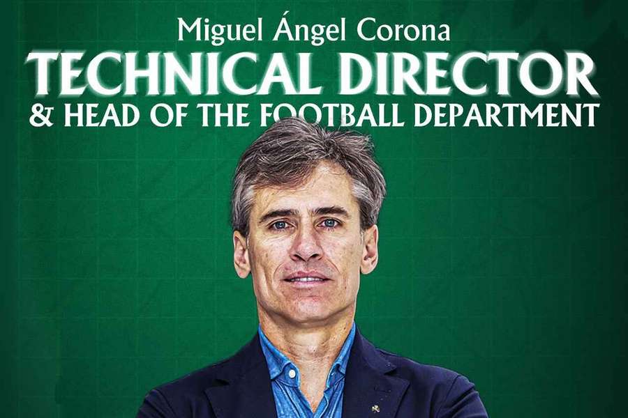 Miguel Ángel Corona, nuevo director técnico y jefe de fútbol del Panathinaikos Miguel Ángel Corona, nuevo director técnico y jefe de fútbol del Panathinaikos