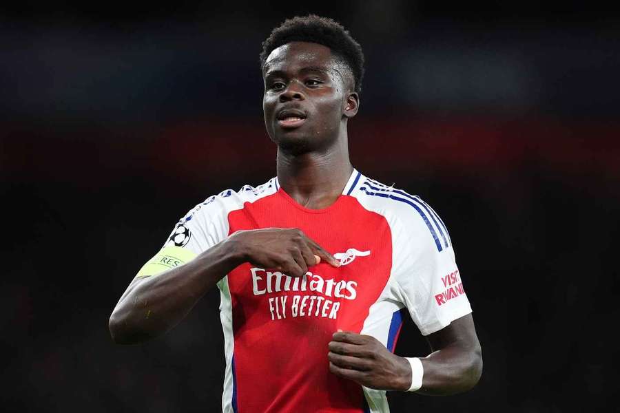 Bukayo Saka var tirsdag på pletten for Mikel Artetas tropper i en fin 2-0-sejr over PSG.