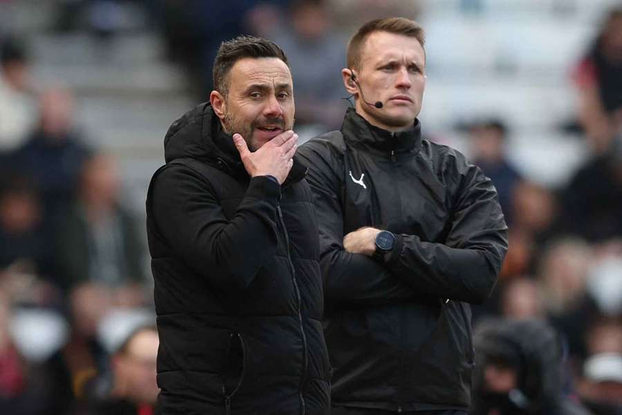 De Zerbi perplesso durante il match