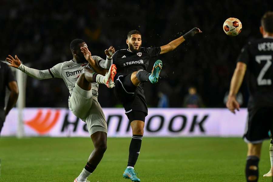 Leverkusen won met 0-1 in Azerbeidzjan