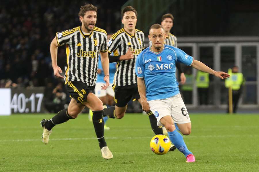 Lobotka rozegrał cały mecz z Juventusem.