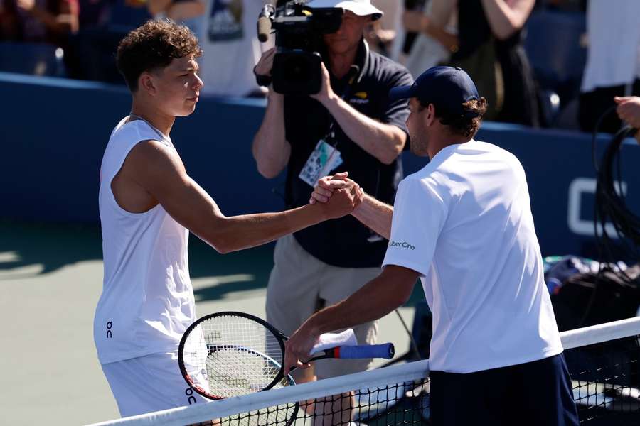 Ben Shelton și Aslan Karatsev la US Open