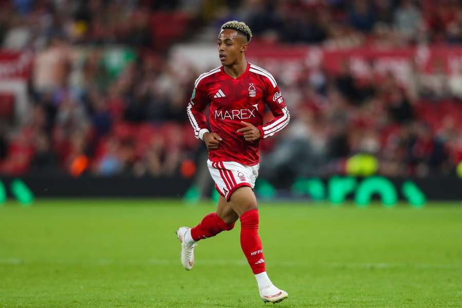 Hutchinson in action for Nottingham Forest Hutchinson in action for Nottingham Forest