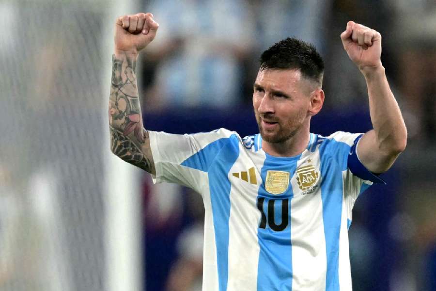 Messi marcou seu primeiro gol na Copa América deste ano em vitória sobre o Canadá