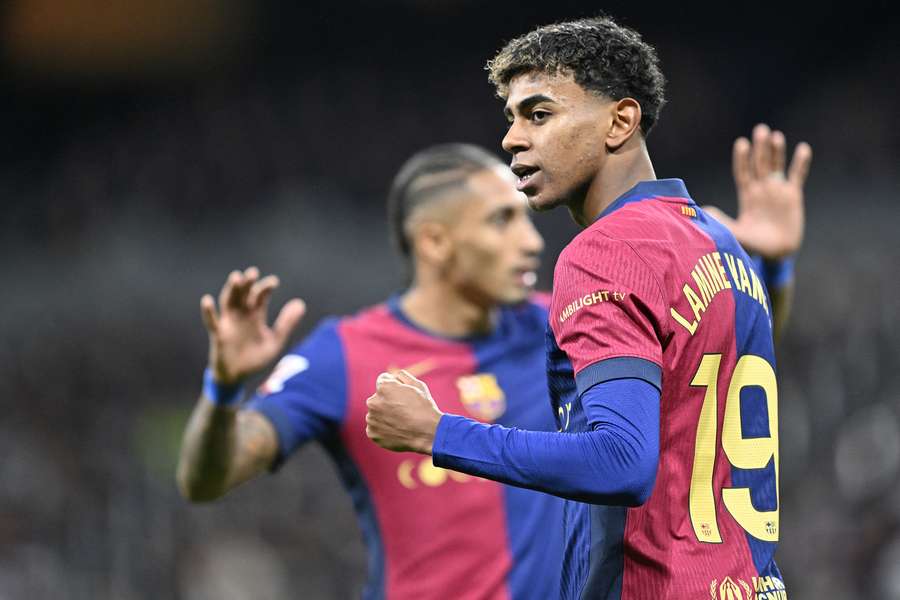 Lamine Yamal, en el Bernabéu