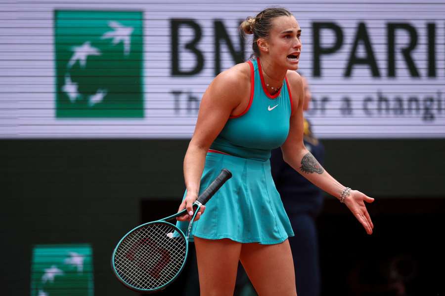 Aryna Sabalenka haderte im Endspiel häufig mit sich selbst