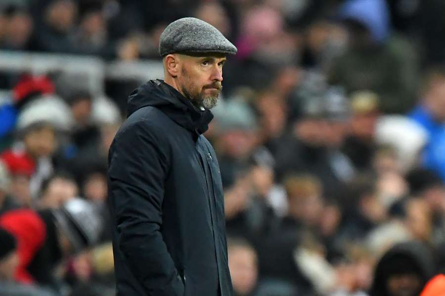 Ten Hag watches on against Newcastle