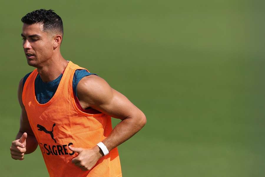 Cristiano Ronaldo la antrenament Cristiano Ronaldo la antrenament