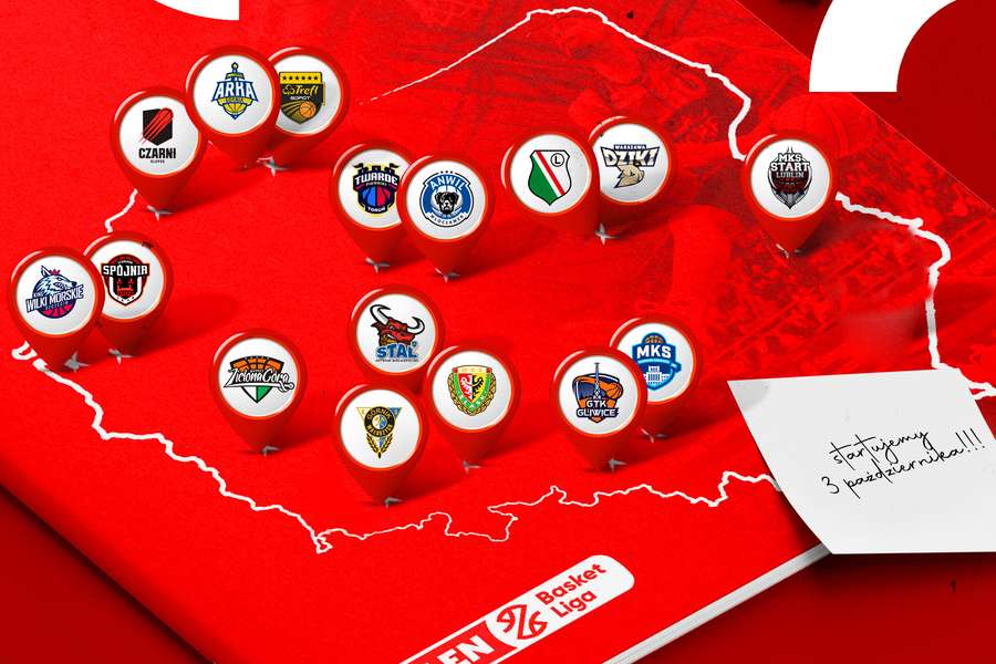 Ekstraklasa koszykarzy - 16 klubów z licencjami w sezonie 2024/25