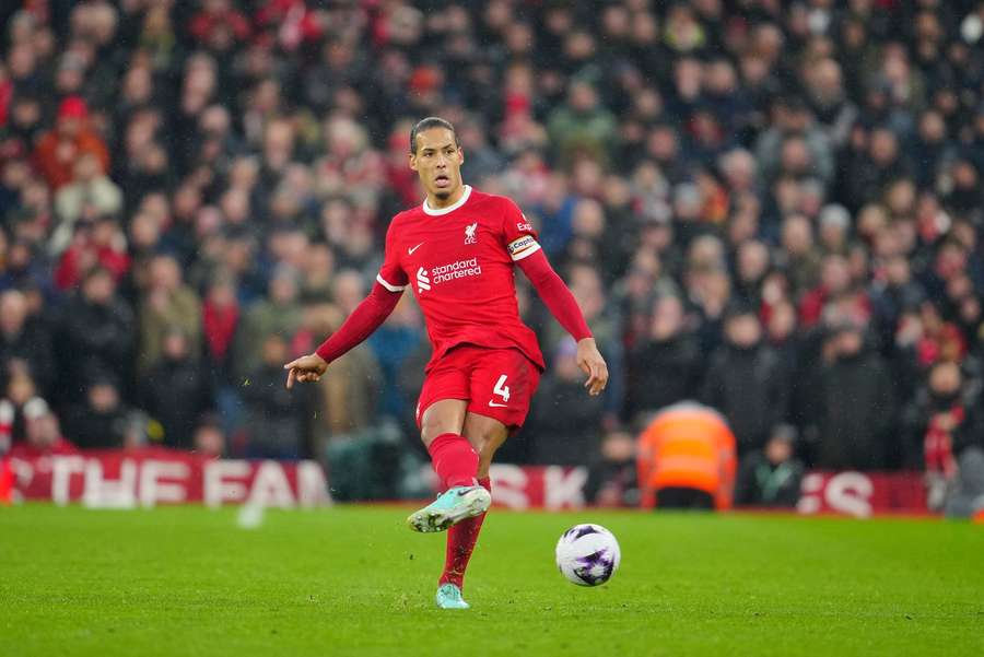 Van Dijk in action for Liverpool