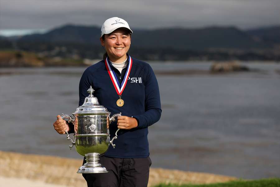 Allisen Corpuz nach ihrem Triumph bei den US Open in Pebble Beach.