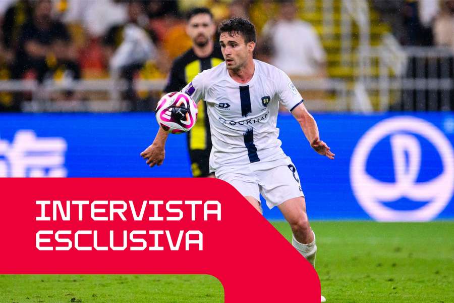 Gerard Garriga, durante la partita Auckland City-Al Ittihad