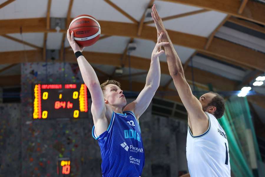 Donar-captain Kjeld Zuidema tijdens een eerdere ENBL-wedstrijd