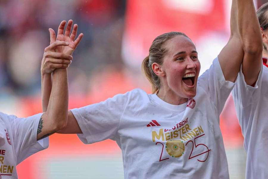 Sydney Lohmann in Feierlaune.