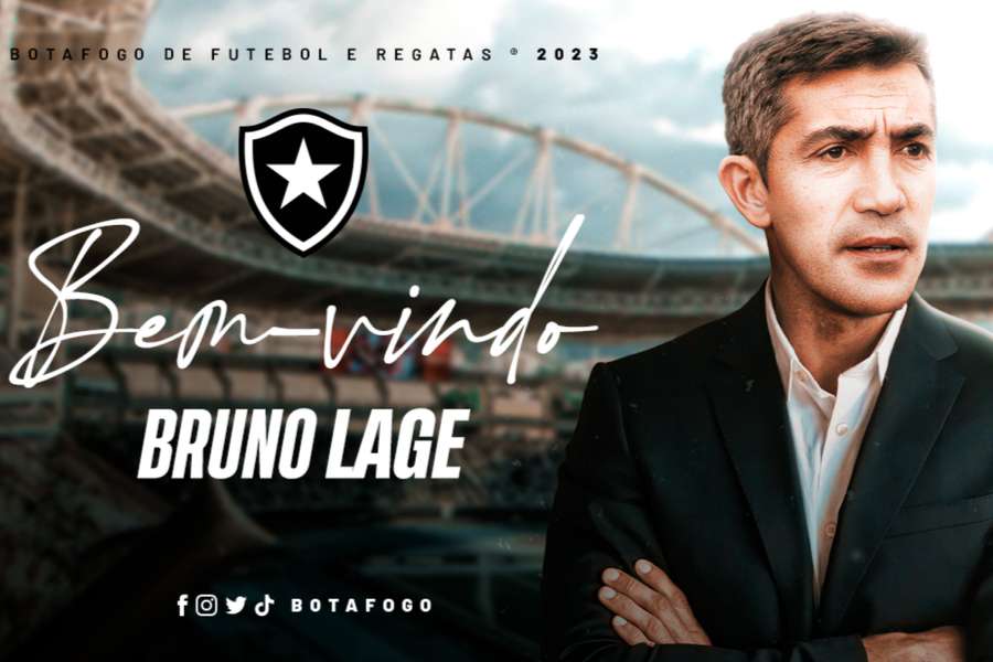O anúncio oficial de Bruno Lage pelo Botafogo