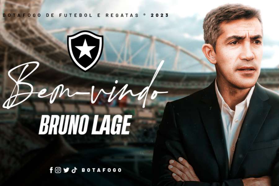 O anúncio oficial de Bruno Lage pelo Botafogo