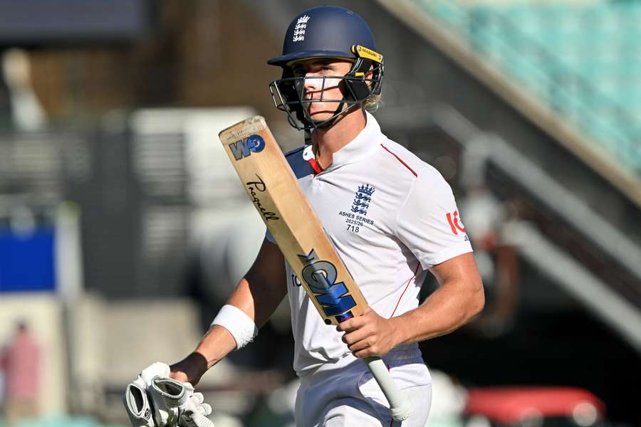 England’s Jacob Bethell walks off the field at the end of day four of the fifth Ashes Test