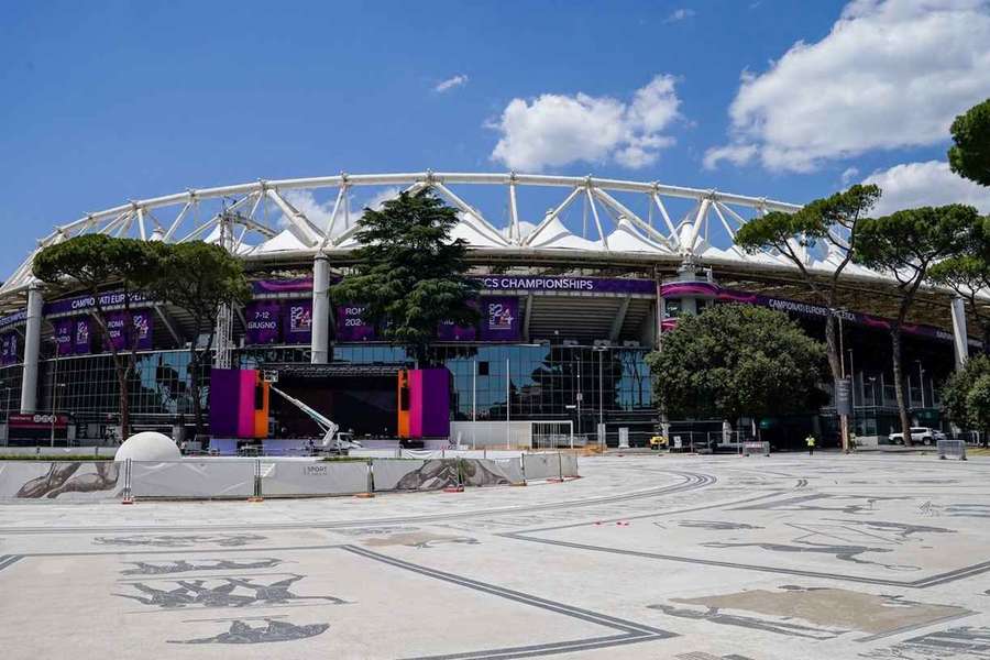 Das Stadio Olimpico von außen.