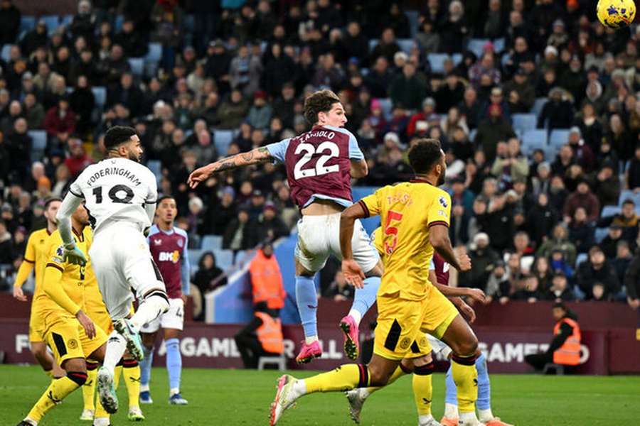 Aston Villa erzielte spät den 1:1-Ausgleich.