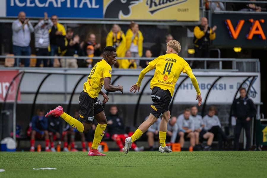 Mohamed Toure (left) was on the scoresheet for KuPS