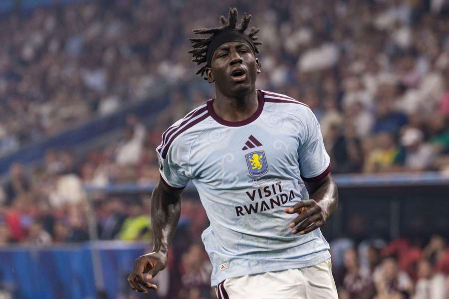 Aston Villa striker Brian Madjo.