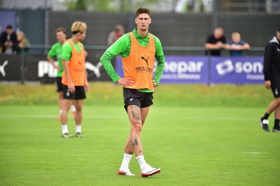 Čvančara při tréninku Mönchengladbachu (archivní snímek).