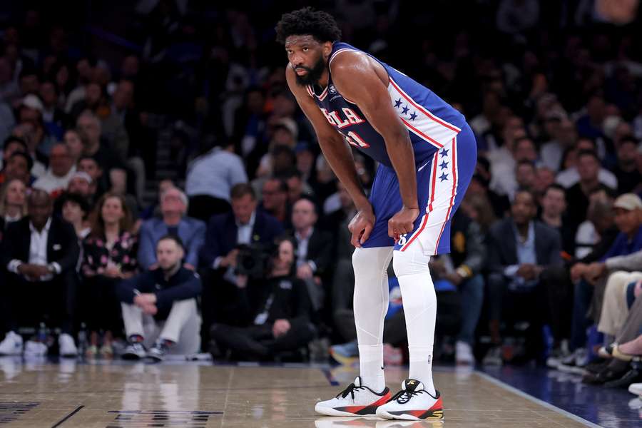Philadelphia 76ers centre Joel Embiid will miss Game 2 against the Knicks