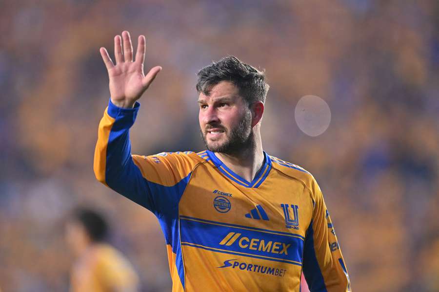 André-Pierre Gignac avec les Tigres en avril. André-Pierre Gignac avec les Tigres en avril.