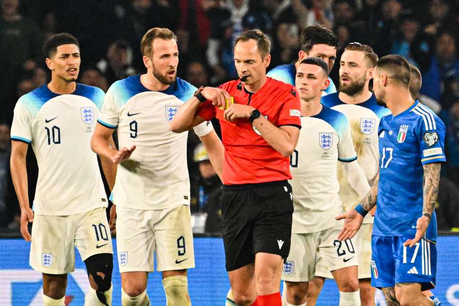 England are stunned as Luke Shaw is sent off