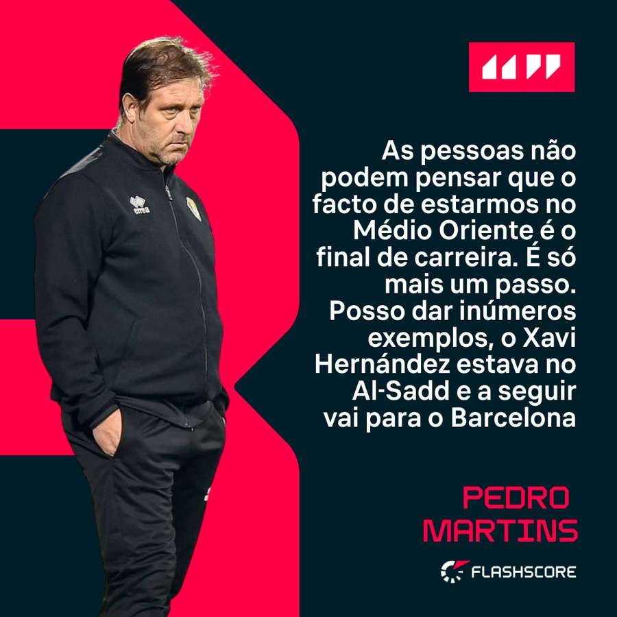 Pedro Martins em conversa com o Flashscore