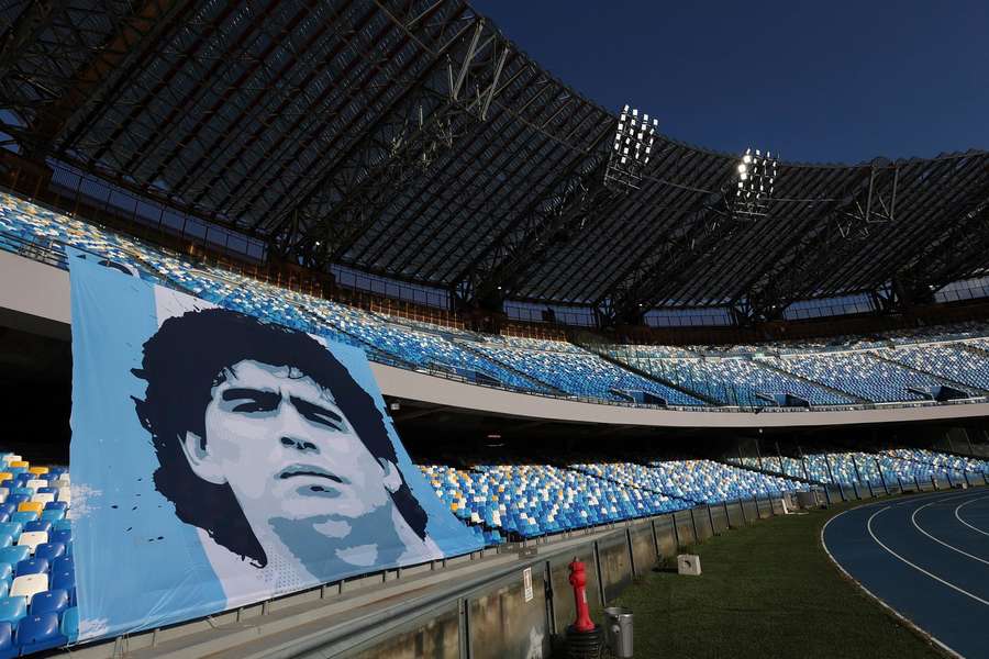 Fotbalová modla fanoušků italské Napole Diego Maradona