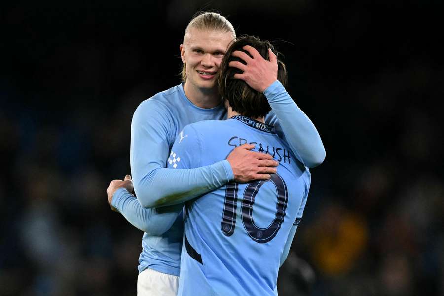 Erling Haaland und Jack Grealish.