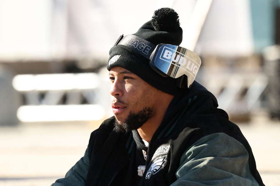 Saquon Barkley nach dem Super Bowl Erfolg.