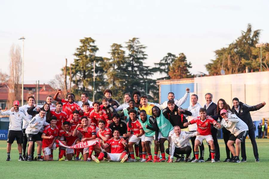Benfica's Under-19s in the final four of the Youth League