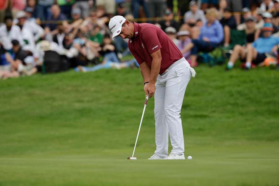 Australian Lucas Herbert leads LIV Virginia after two rounds. 
