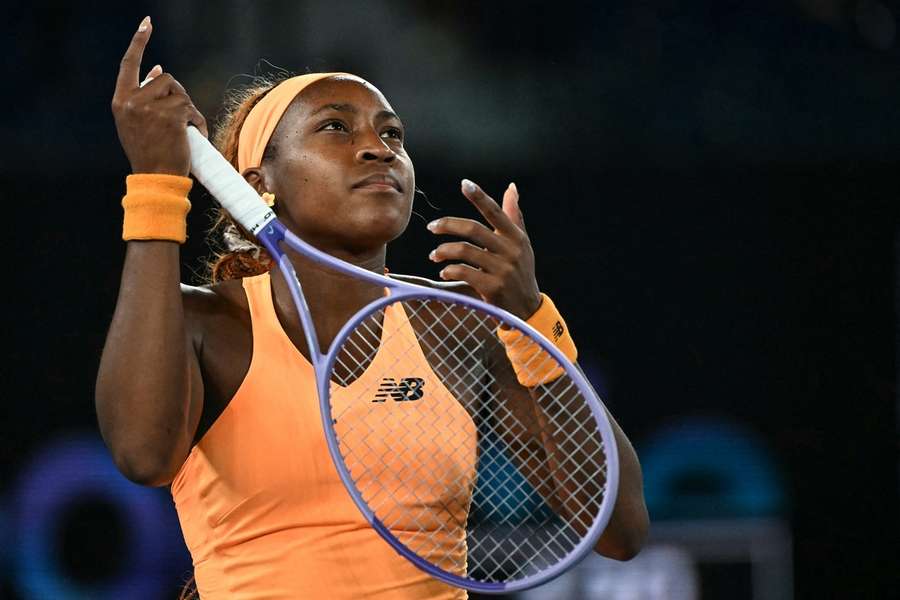 Gauffová dávala najevo emoce už během zápasu.