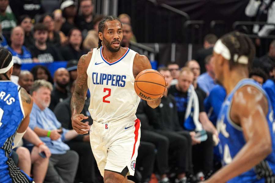 Clippers' Kawhi Leonard during a game against the Orlando Magic Clippers' Kawhi Leonard during a game against the Orlando Magic
