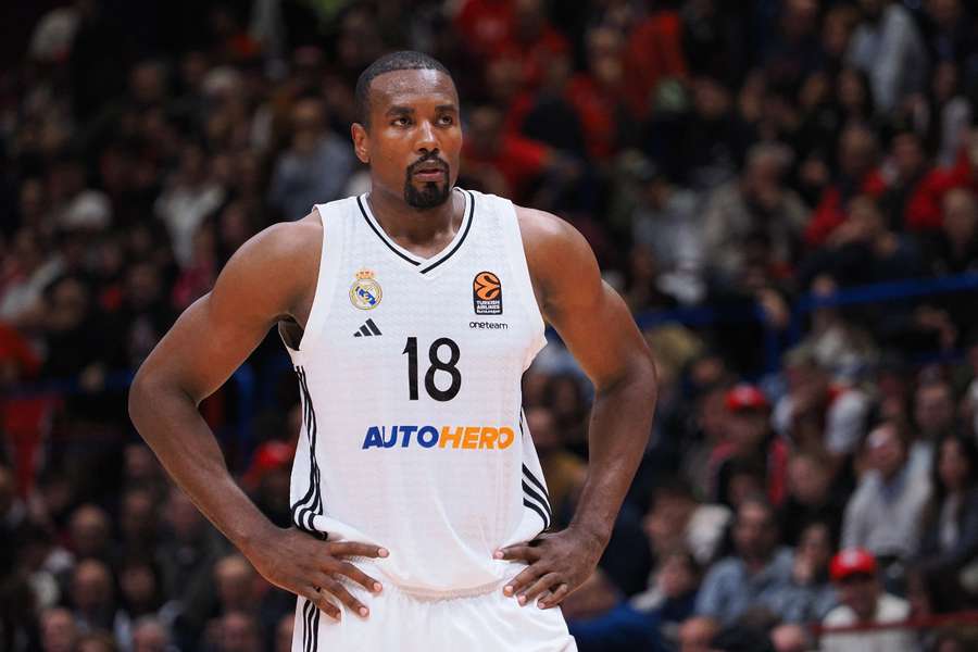 Serge Ibaka, durante el Olimpia Milano-Real Madrid