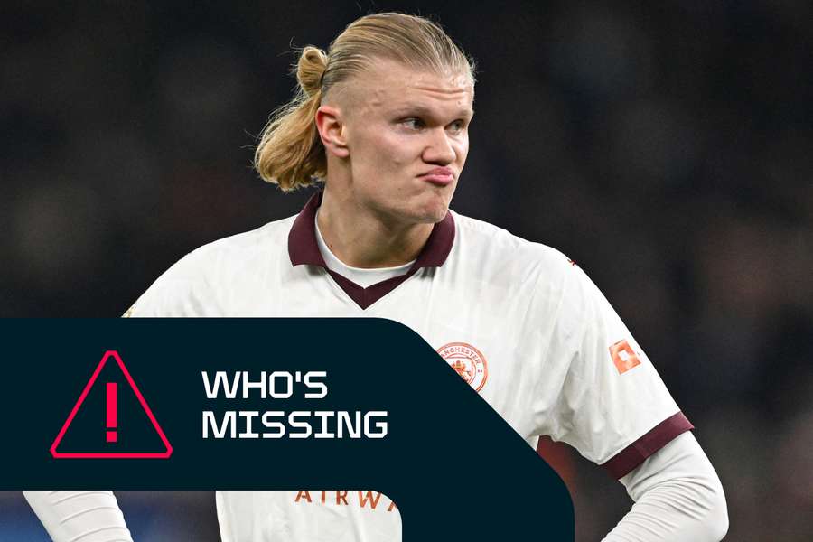 Who's Missing: Erling Haaland doubtful for Manchester City against ...