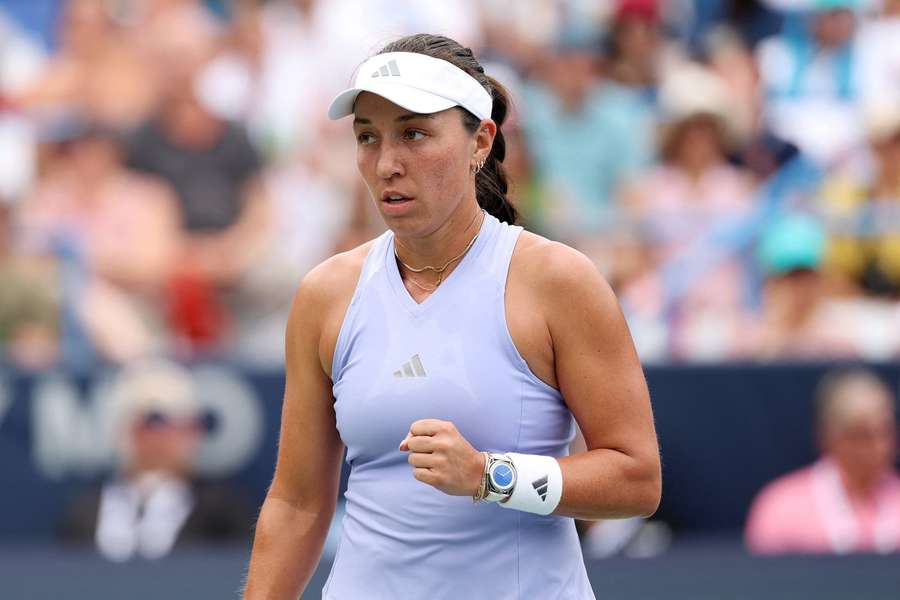 Jessica Pegula reacts during Washington Open final against Alexandra Eala Jessica Pegula reacts during Washington Open final against Alexandra Eala