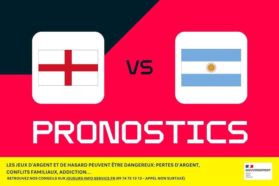 Angleterre - Argentine : pronostics CDM 2026 , meilleurs paris et cotes (Demi-finale) Angleterre - Argentine : pronostics CDM 2026 , meilleurs paris et cotes (Demi-finale)