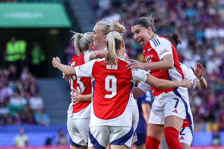 Arsenal venceu Barcelona na final da Champions Feminina