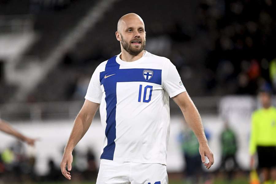 Pukki in action for Finland in 2024 Pukki in action for Finland in 2024