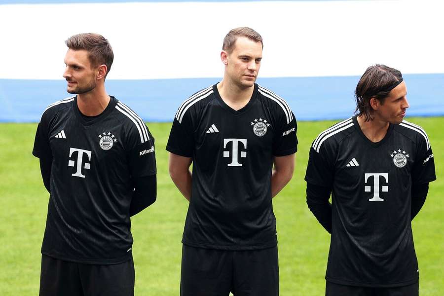 v.l.n.r. Sven Ulreich, Manuel Neuer en Yann Sommer