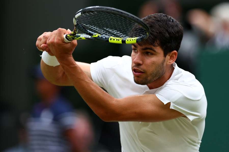 Alcaraz, en Wimbledon.