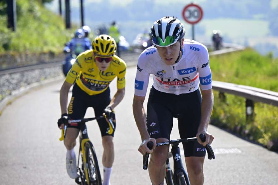 Pogacar and Vingegaard in action today as Tour heats up 