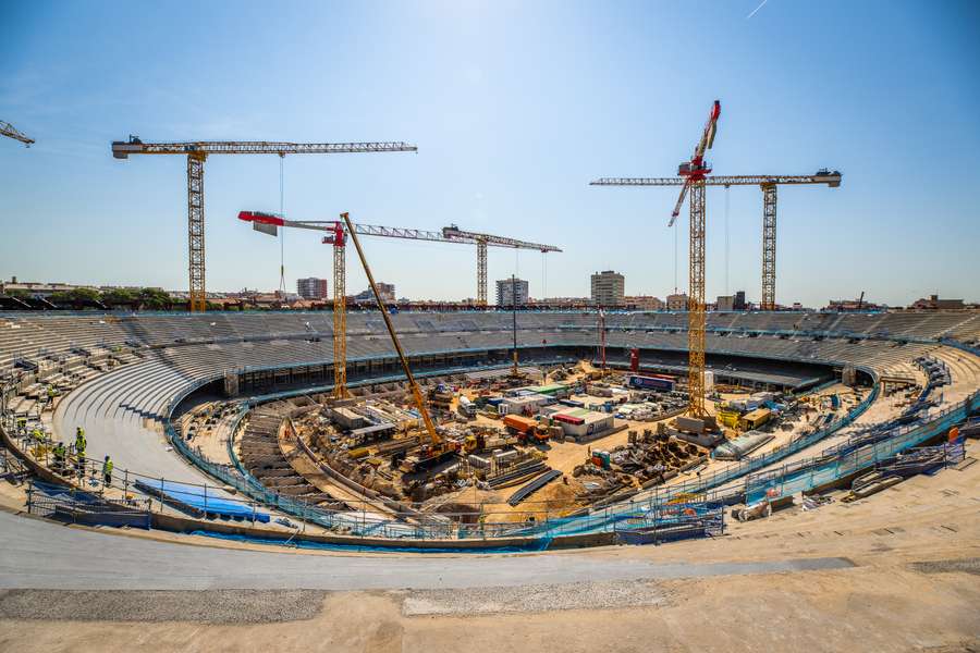 Así está el Camp Nou ahora mismo