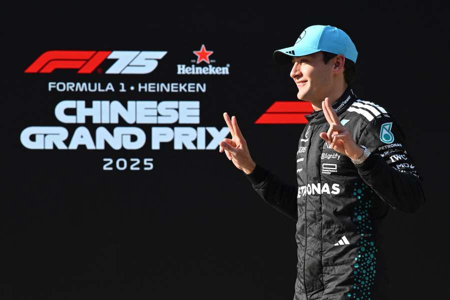 George Russell liegt mit Platz zwei im Qualifying von China aussichtsreich im Rennen.