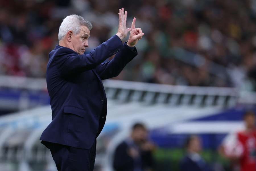 Javier Aguirre, durante el México-Estados Unidos