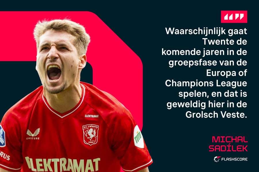 Michal Sadílek gelooft in de Europese ambities van FC Twente